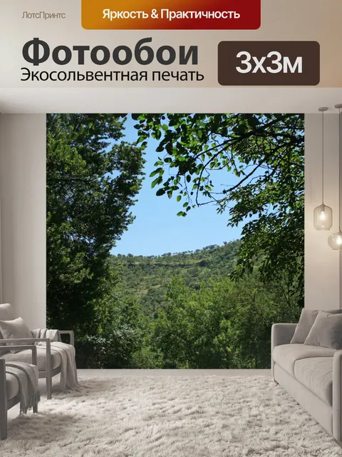 Фотообои небольшая роща деревьев