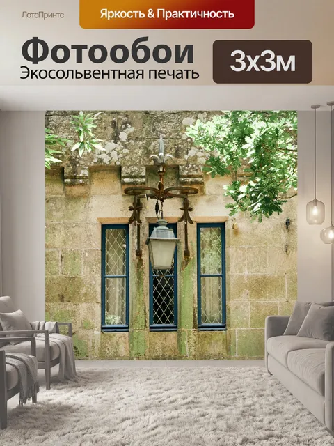 Фотообои Окно и кованое железо