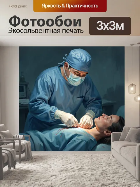 Фотообои Хирург во время операции