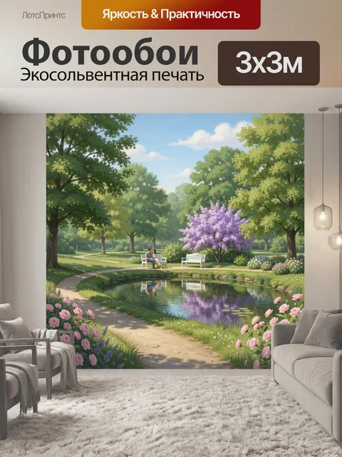 300 × 300 см · Экосольвентная печать