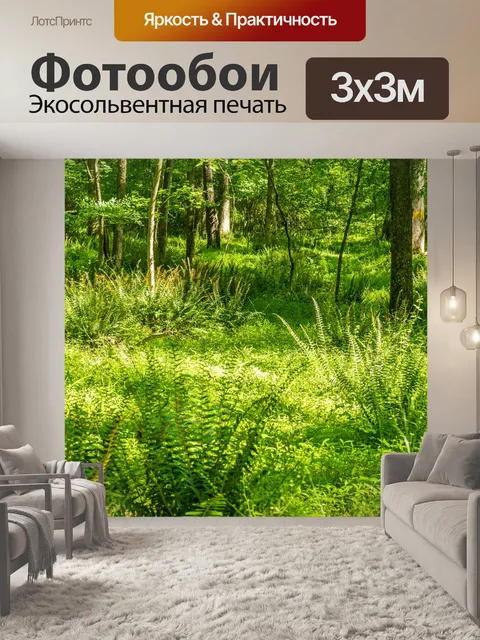 Фотообои Папоротниковый лес