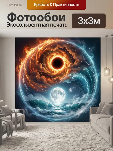 300 × 300 см · Экосольвентная печать