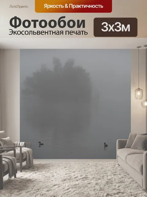 Фотообои Утки в тумане