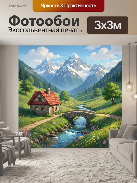300 × 300 см · Экосольвентная печать