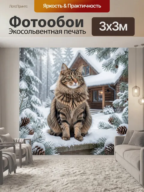 300 × 300 см · Экосольвентная печать