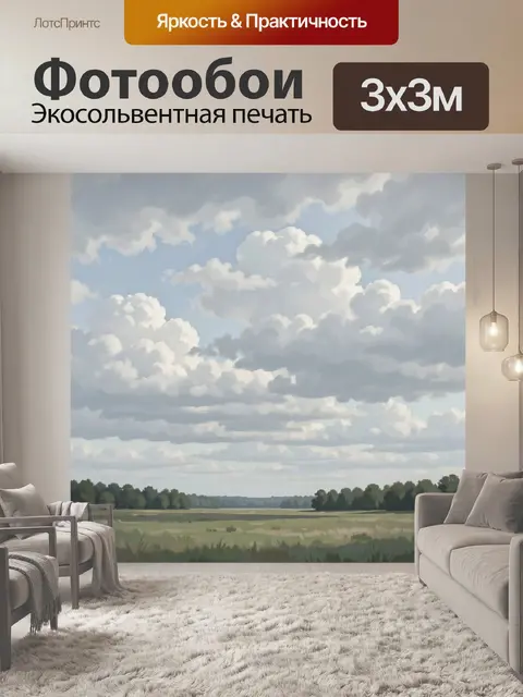 300 × 300 см · Экосольвентная печать