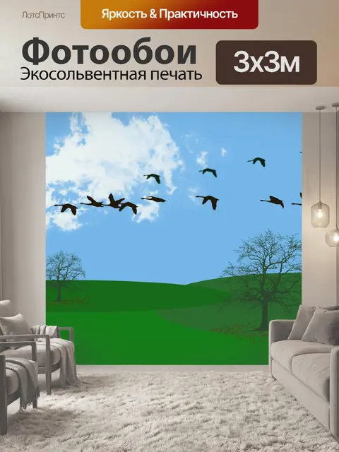 Фотообои Перелетные птицы