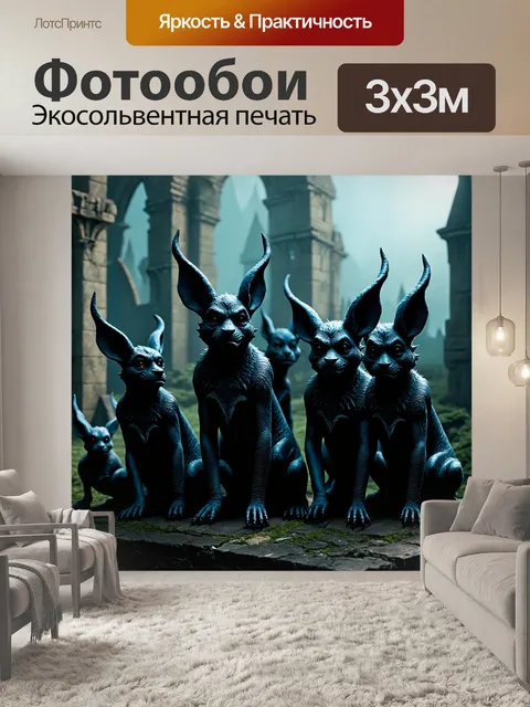 Фотообои животные в стиле тёмное фэнтези