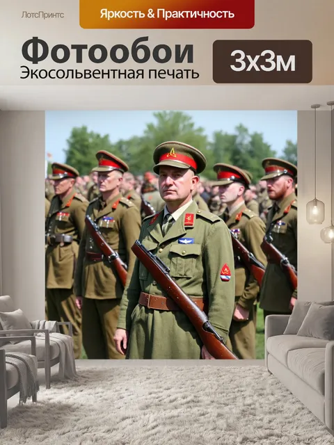 Фотообои ссср: историческая реконструкция времен вов