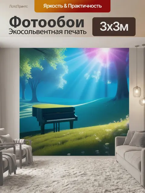 Фотообои пейзаж с классической музыкой