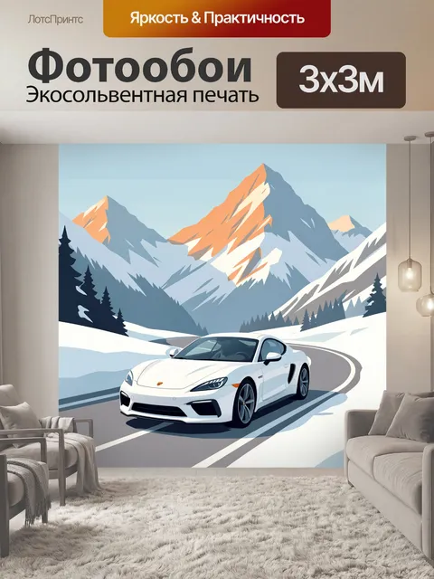 300 × 300 см · Экосольвентная печать