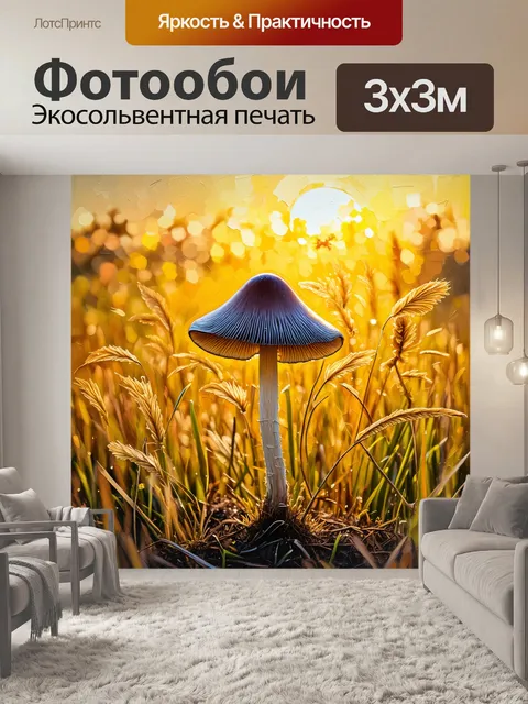 Фотообои псилоцибе полуланцетовидная