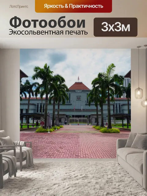 Фотообои Вид на здание парламента с земли