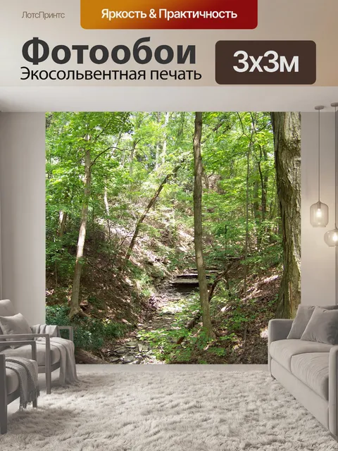 Фотообои Драй Крик Кровать в Вудс