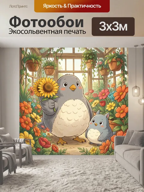 300 × 300 см · Экосольвентная печать