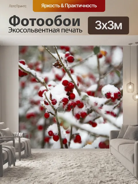 Фотообои Красные ягоды
