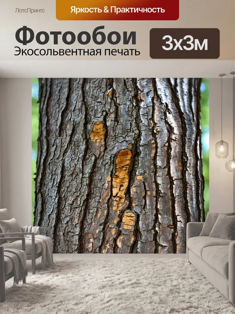 Фотообои текстура шершавой коры дерева