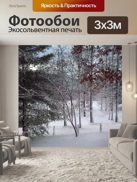 Фотообои Снежные деревья