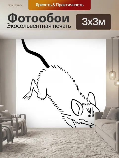 Фотообои Запуск Крыса