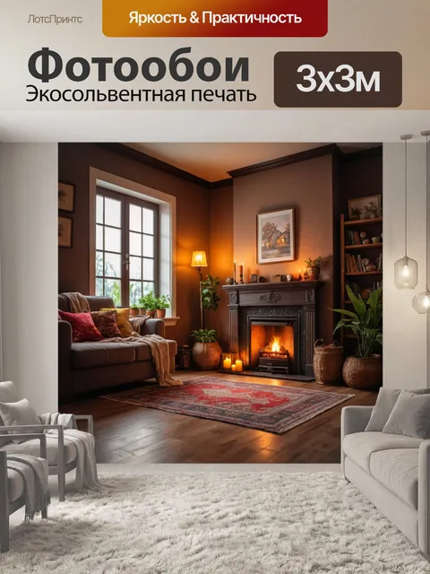 Фотообои создающие тепло домашнего очага с элементами уюта