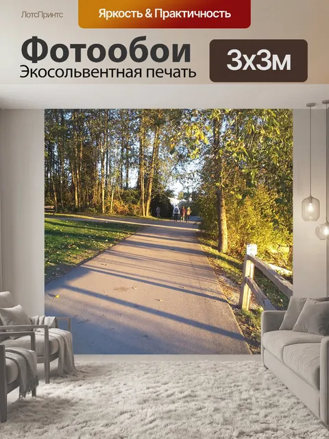 Фотообои прогулка по парку