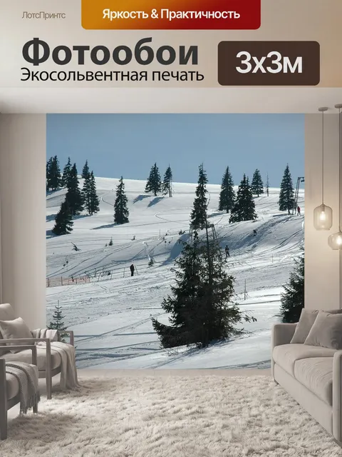 Фотообои Горные лыжи