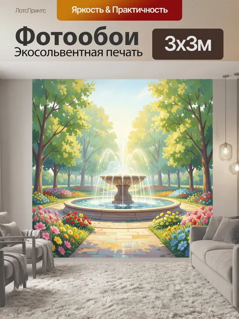 300 × 300 см · Экосольвентная печать