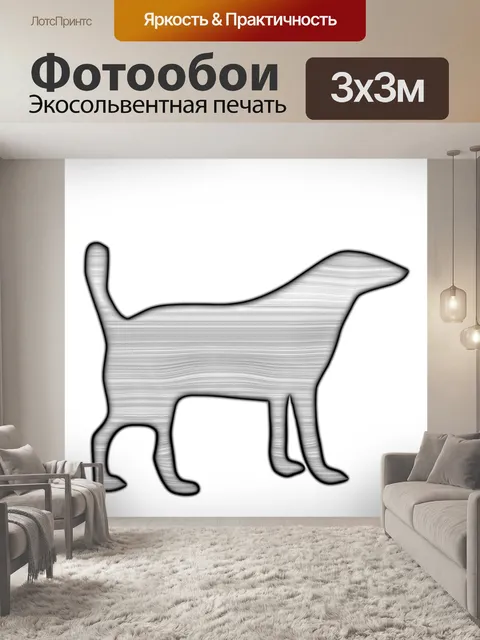 Фотообои серая собака