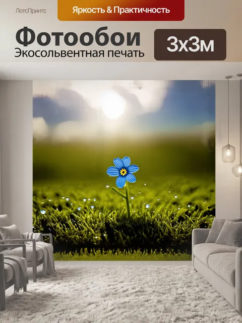 Фотообои нежный цветок незабудки
