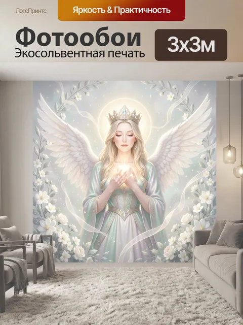 Фотообои Нежный ангел с сияющим сердцем