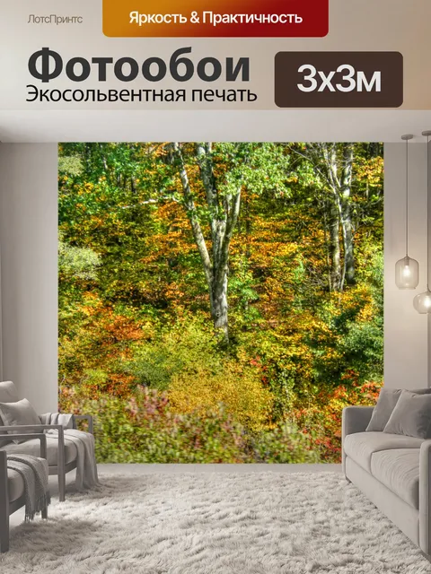 Фотообои Осенняя деревня