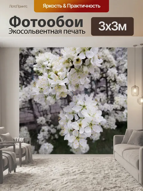 Фотообои Вишни в цвету