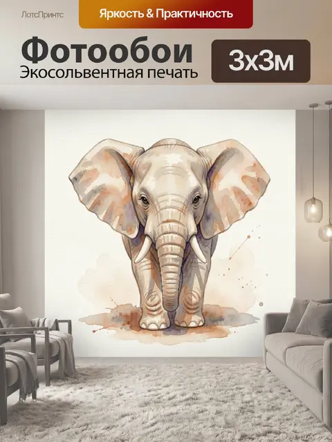 300 × 300 см · Экосольвентная печать
