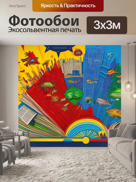Фотообои с книгой