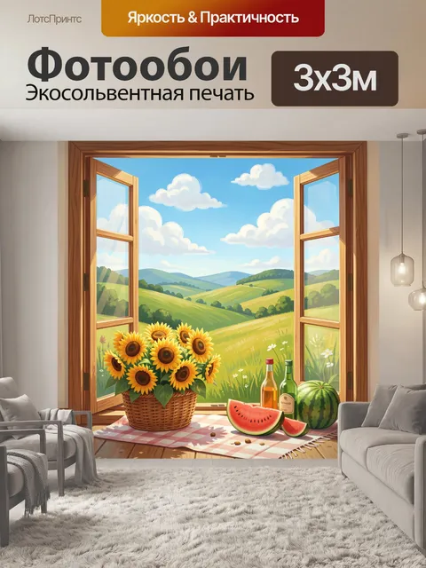 300 × 300 см · Экосольвентная печать