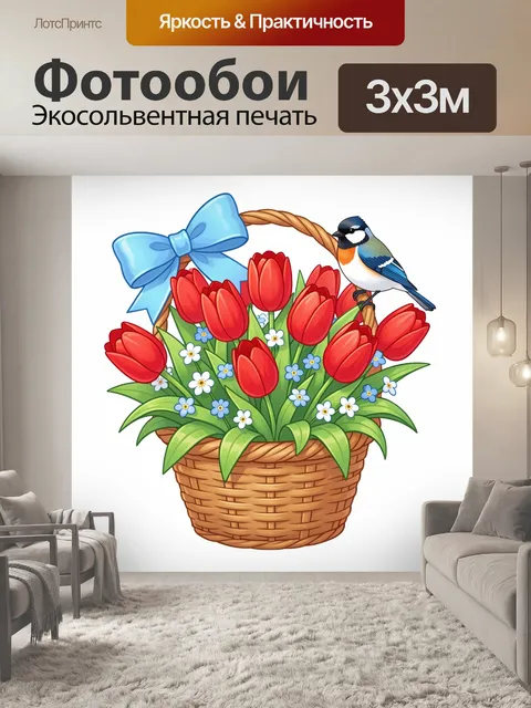 300 × 300 см · Экосольвентная печать