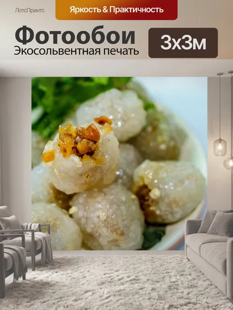 Фотообои Тайская десертная еда, уличная еда, саку