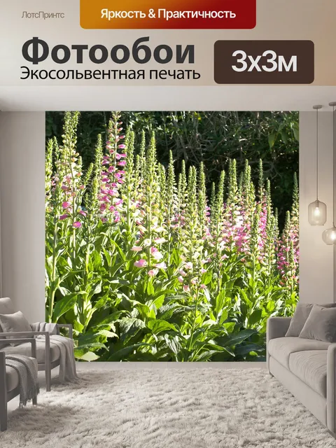 Фотообои Цветник на горе Дои Интанон