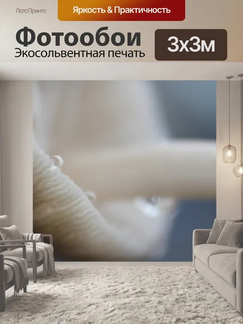 Фотообои размыто гриб фон