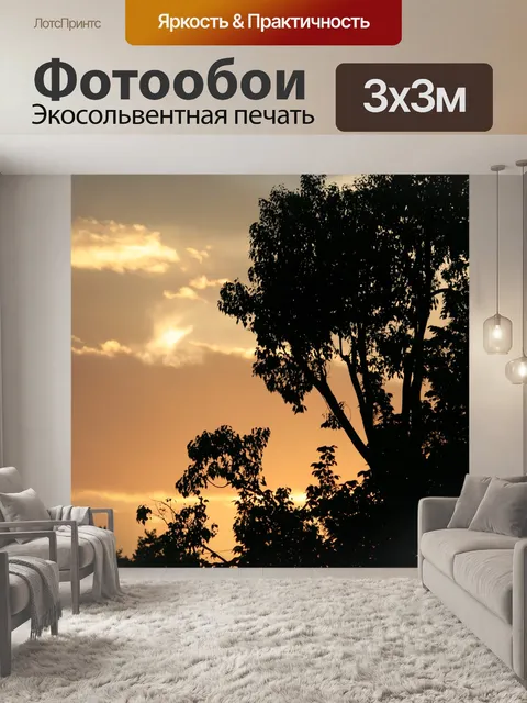 Фотообои мягкая пастель закат