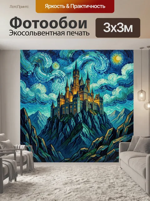300 × 300 см · Экосольвентная печать