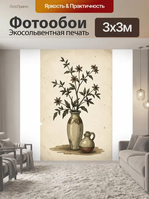 300 × 300 см · Экосольвентная печать