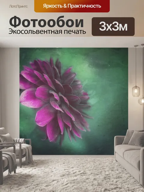 Фотообои Цветок георгина цветущий сад
