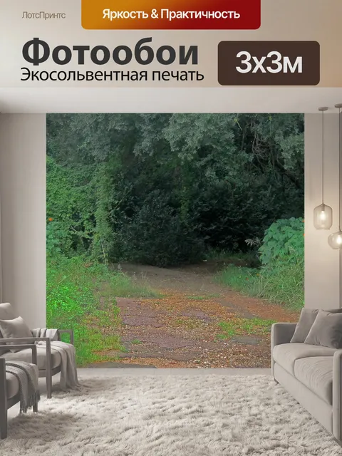 Фотообои Тропа через густую растительность