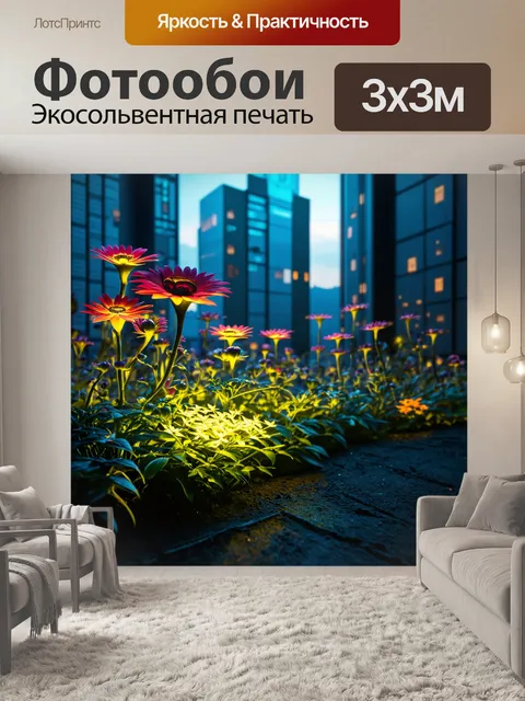 Фотообои пейзаж в стиле футуризм