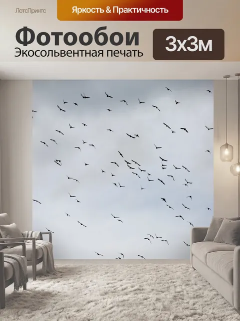 Фотообои Летающие птицы
