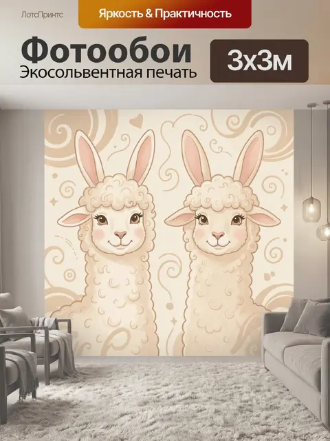 300 × 300 см · Экосольвентная печать