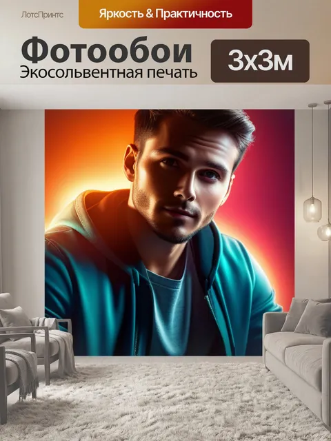 Фотообои с парнем легкий
