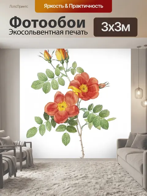 Фотообои Роза винтажное искусство старое