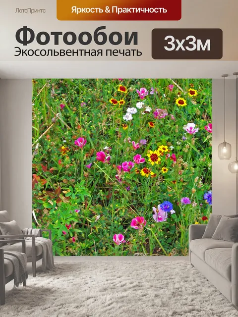 Фотообои Полевые цветы